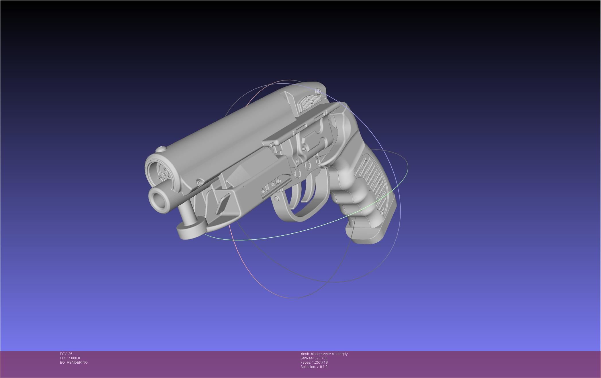 Blade Runner Deckard Blaster Basic Model 3D model_140