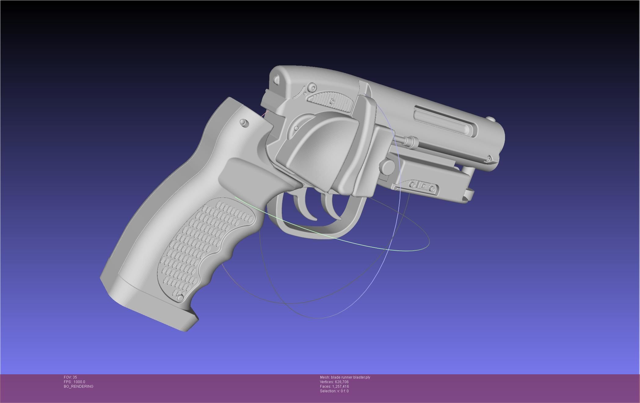 Blade Runner Deckard Blaster Basic Model 3D model_123