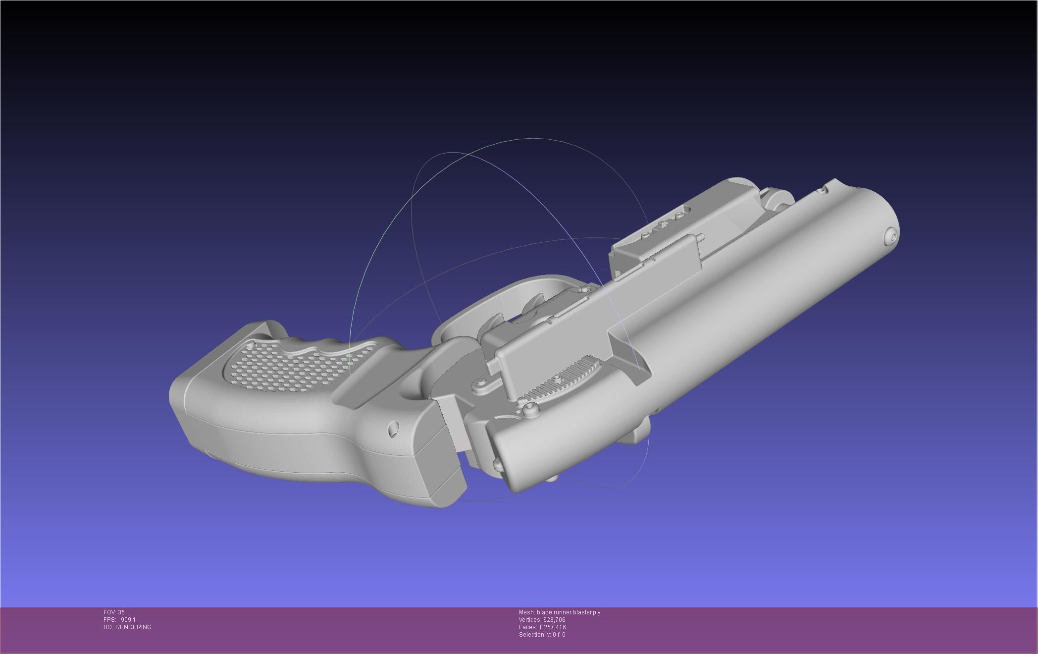 Blade Runner Deckard Blaster Basic Model 3D model_130