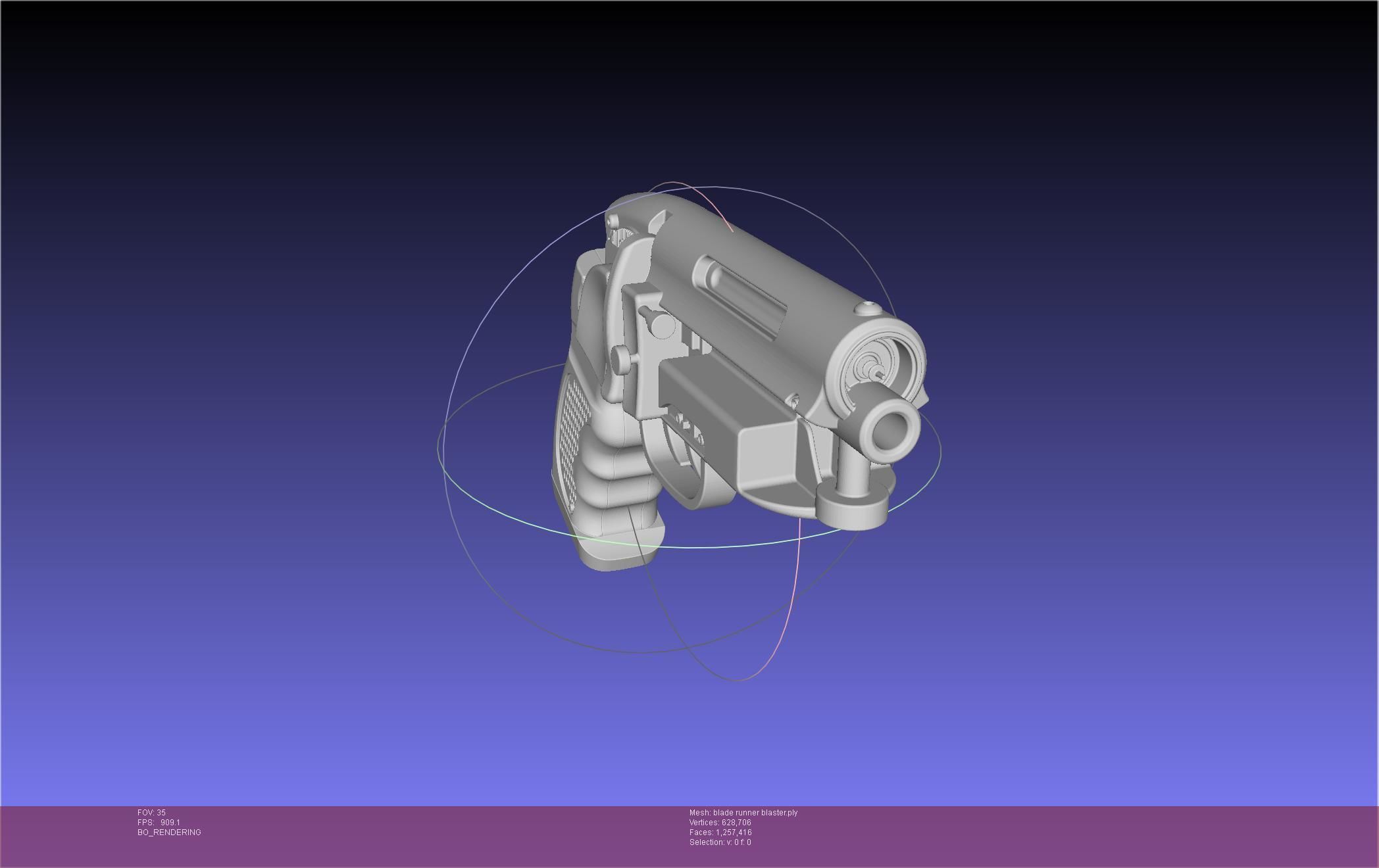 Blade Runner Deckard Blaster Basic Model 3D model_135