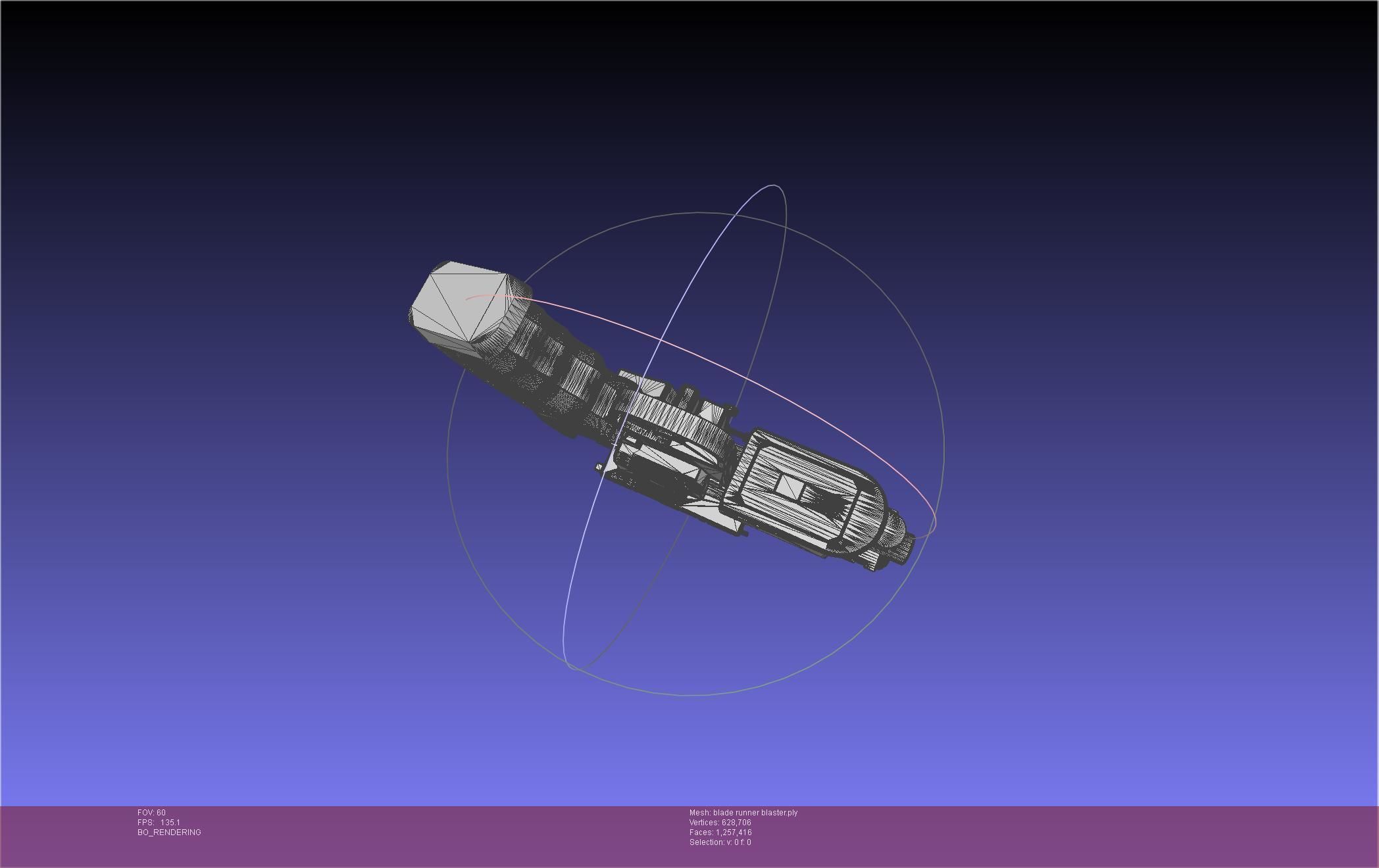 Blade Runner Deckard Blaster Basic Model 3D model_98