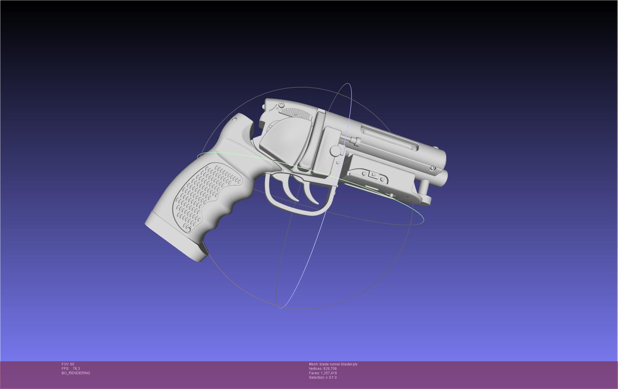 Blade Runner Deckard Blaster Basic Model 3D model_15