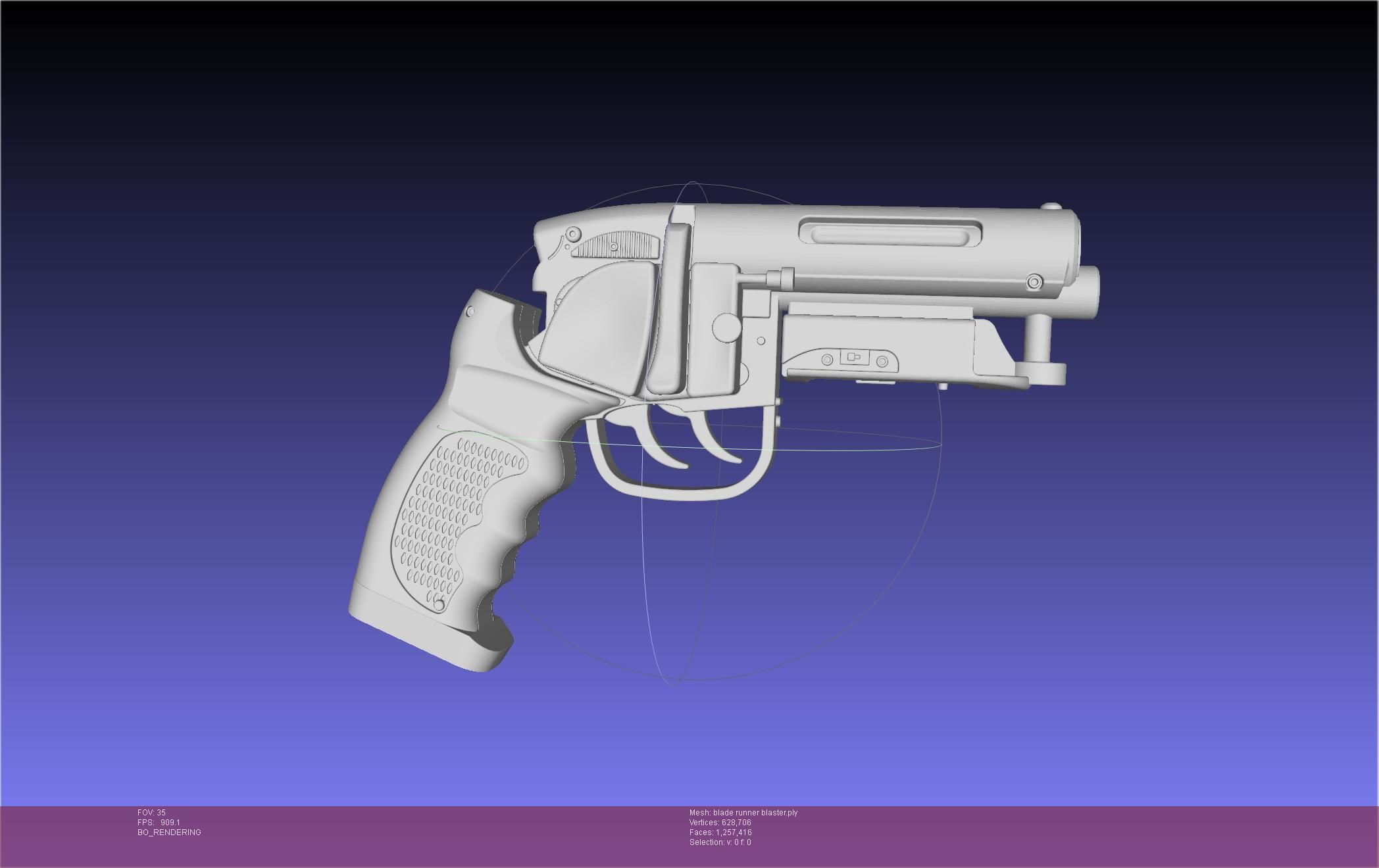Blade Runner Deckard Blaster Basic Model 3D model_138