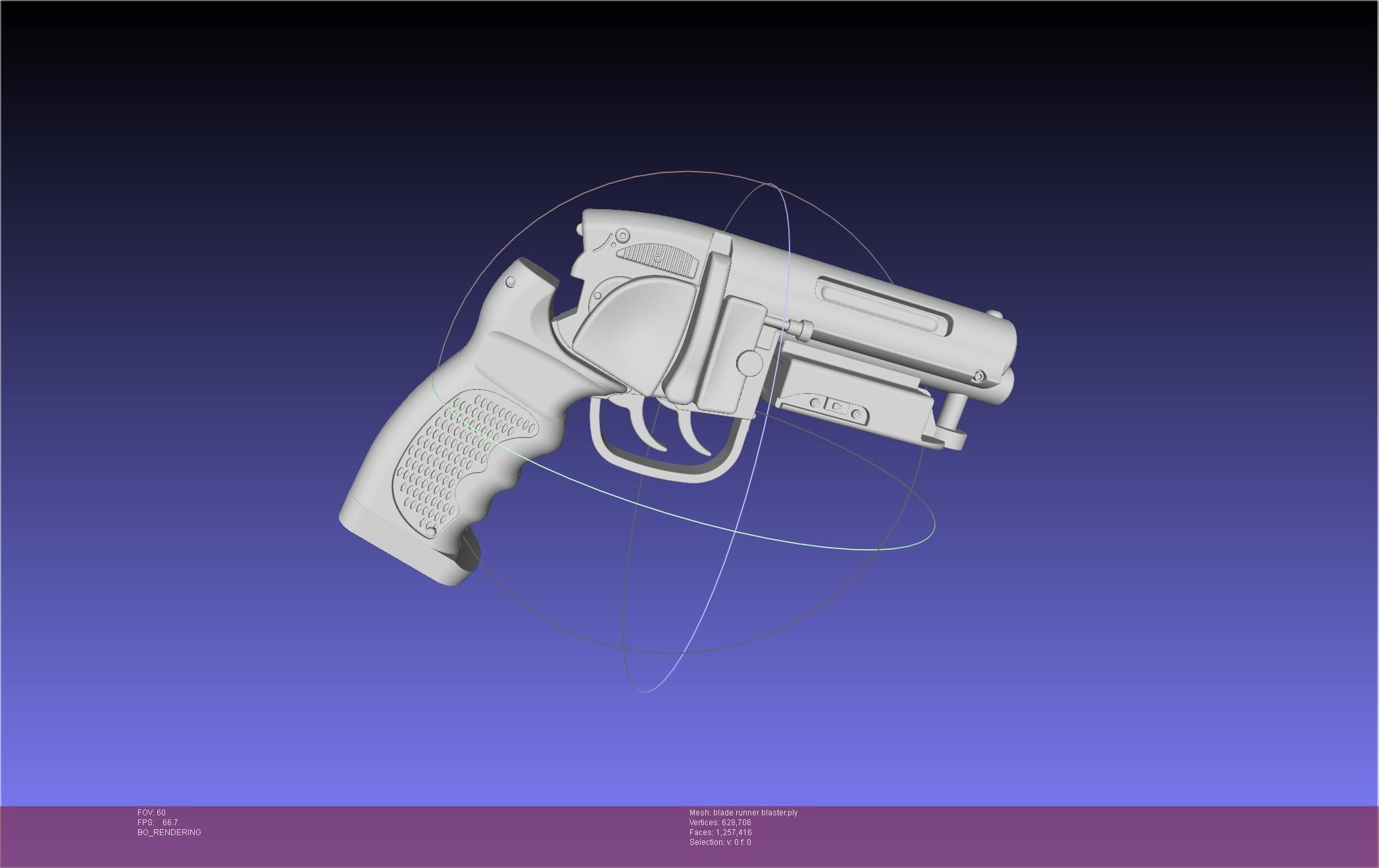 Blade Runner Deckard Blaster Basic Model 3D model_12