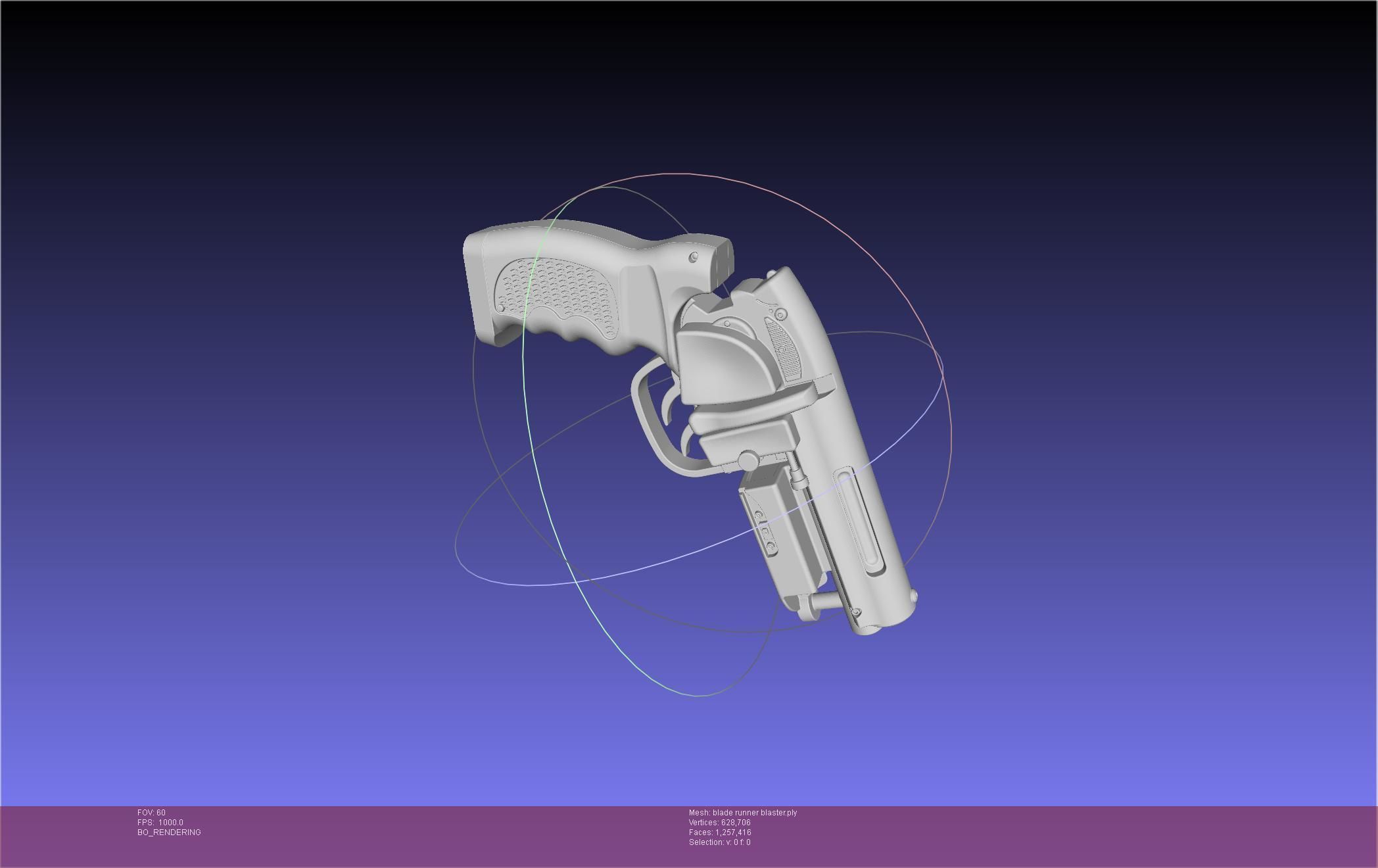 Blade Runner Deckard Blaster Basic Model 3D model_85