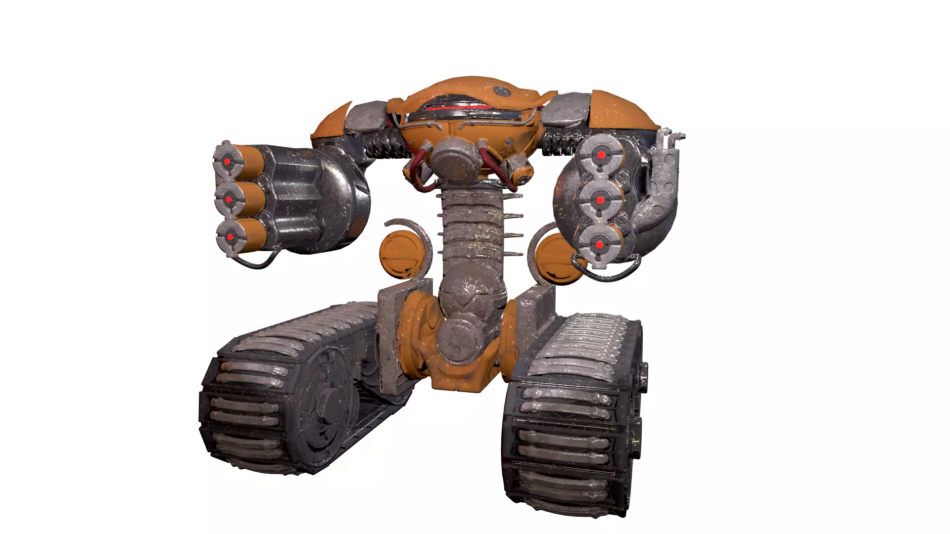 Ruthus 3D robot character Free low-poly 3D model