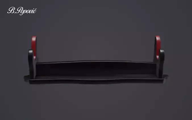 Katana Stand Low-poly 3D model