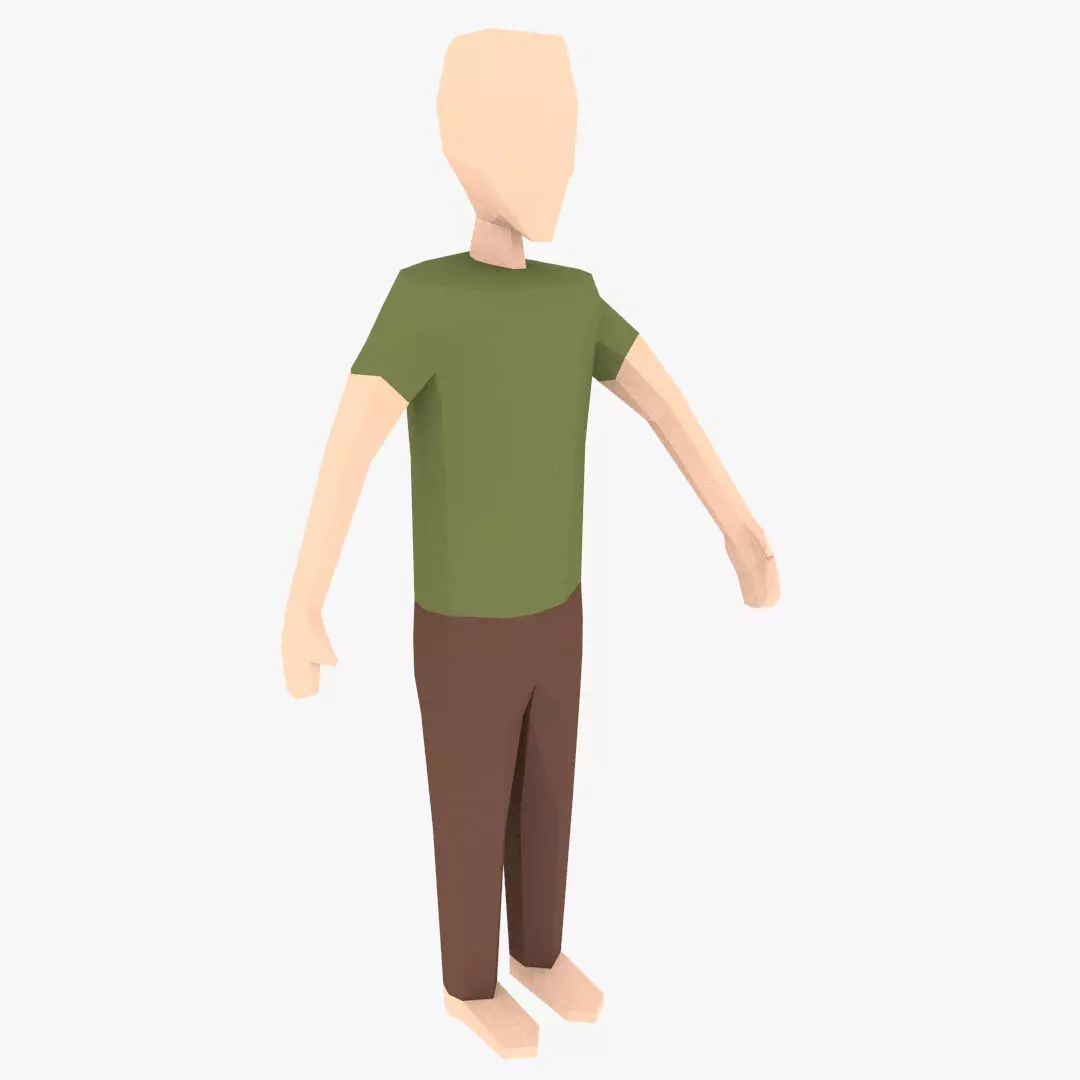 3D model Low Poly Base Mesh-Male model VR / AR / low-poly | CGTrader