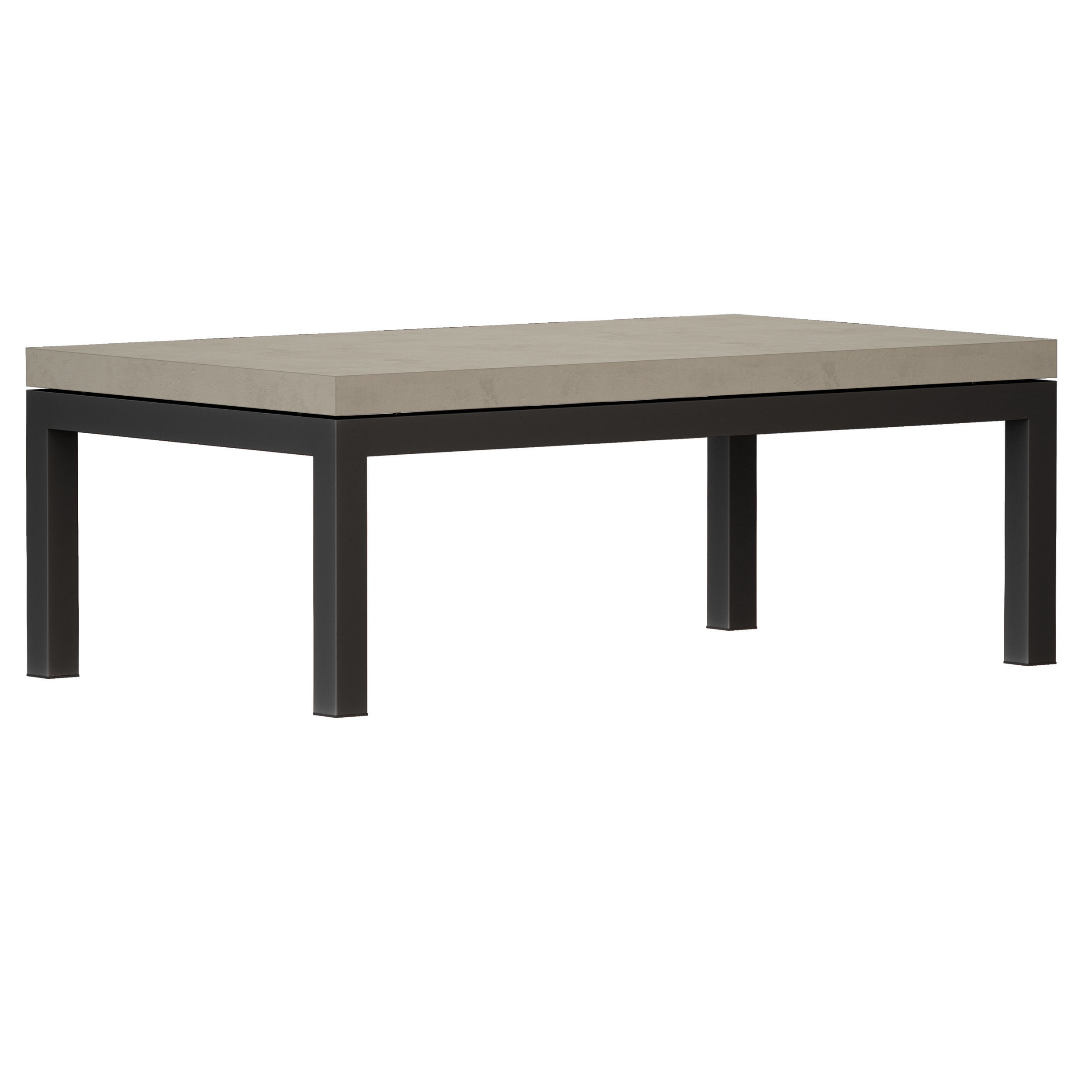 Parsons Concrete Dark Coffee Table 3D model_2