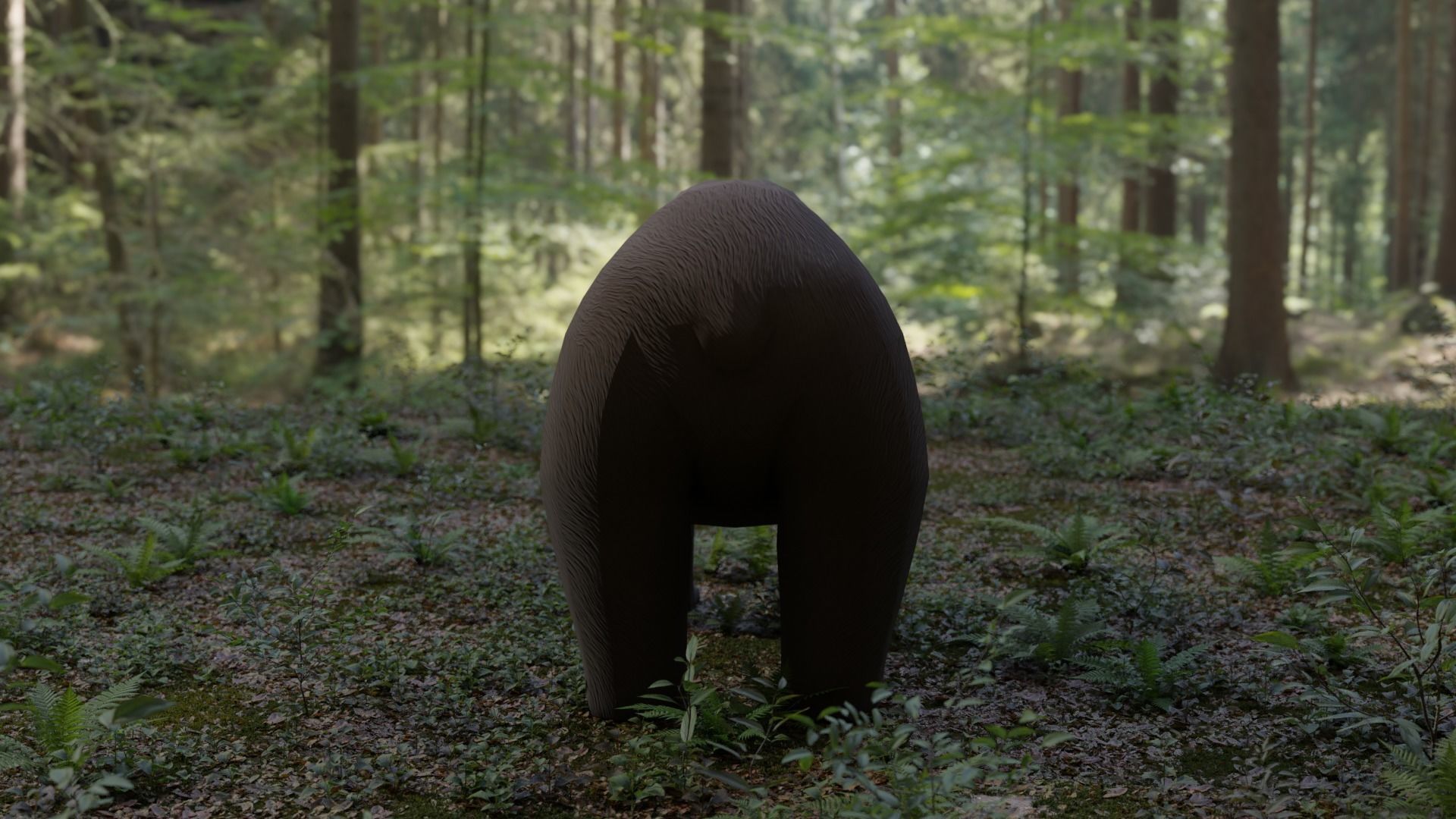 Bear LowPoly polar Low-poly 3D model_5