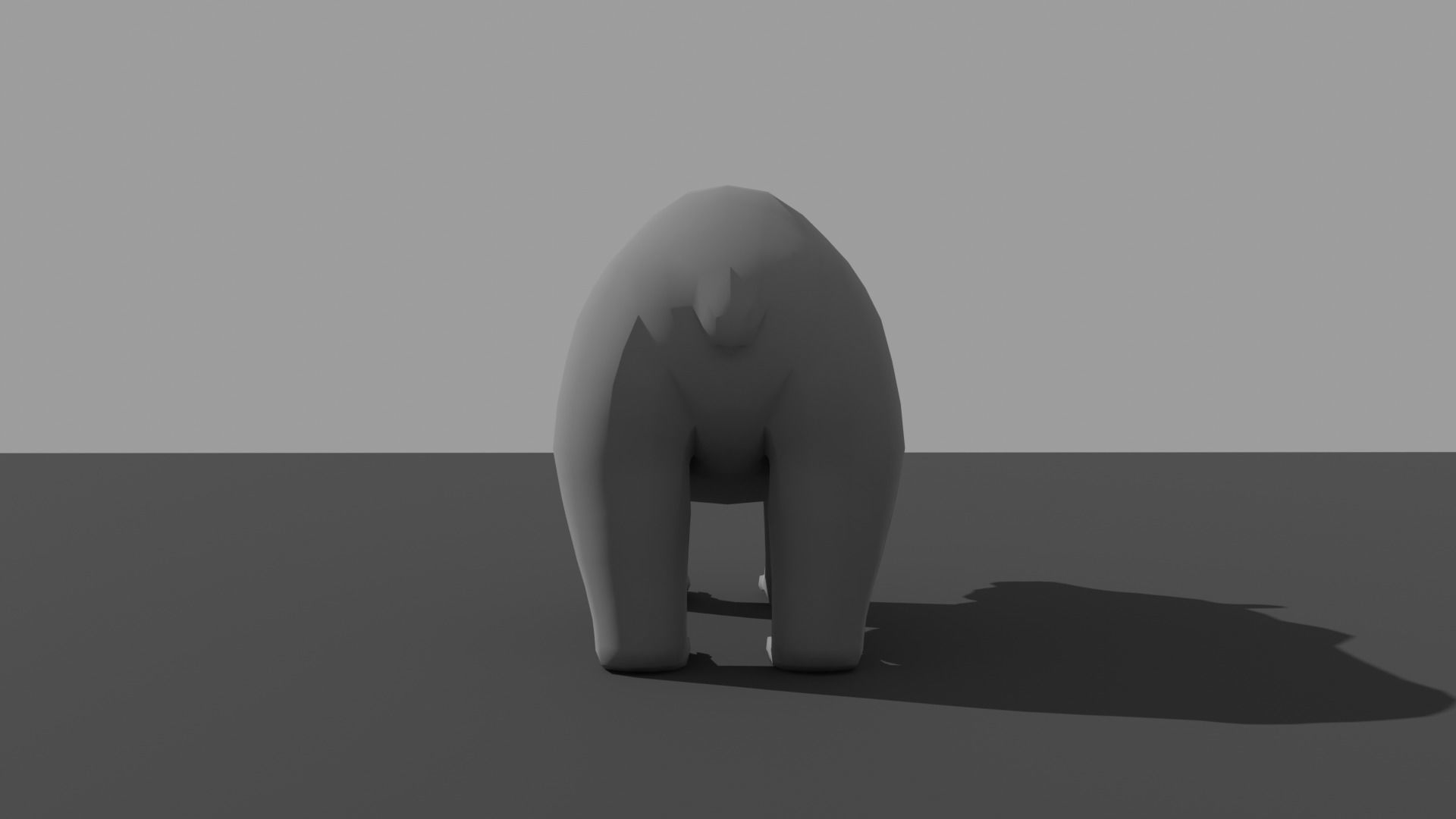 Bear LowPoly polar Low-poly 3D model_9