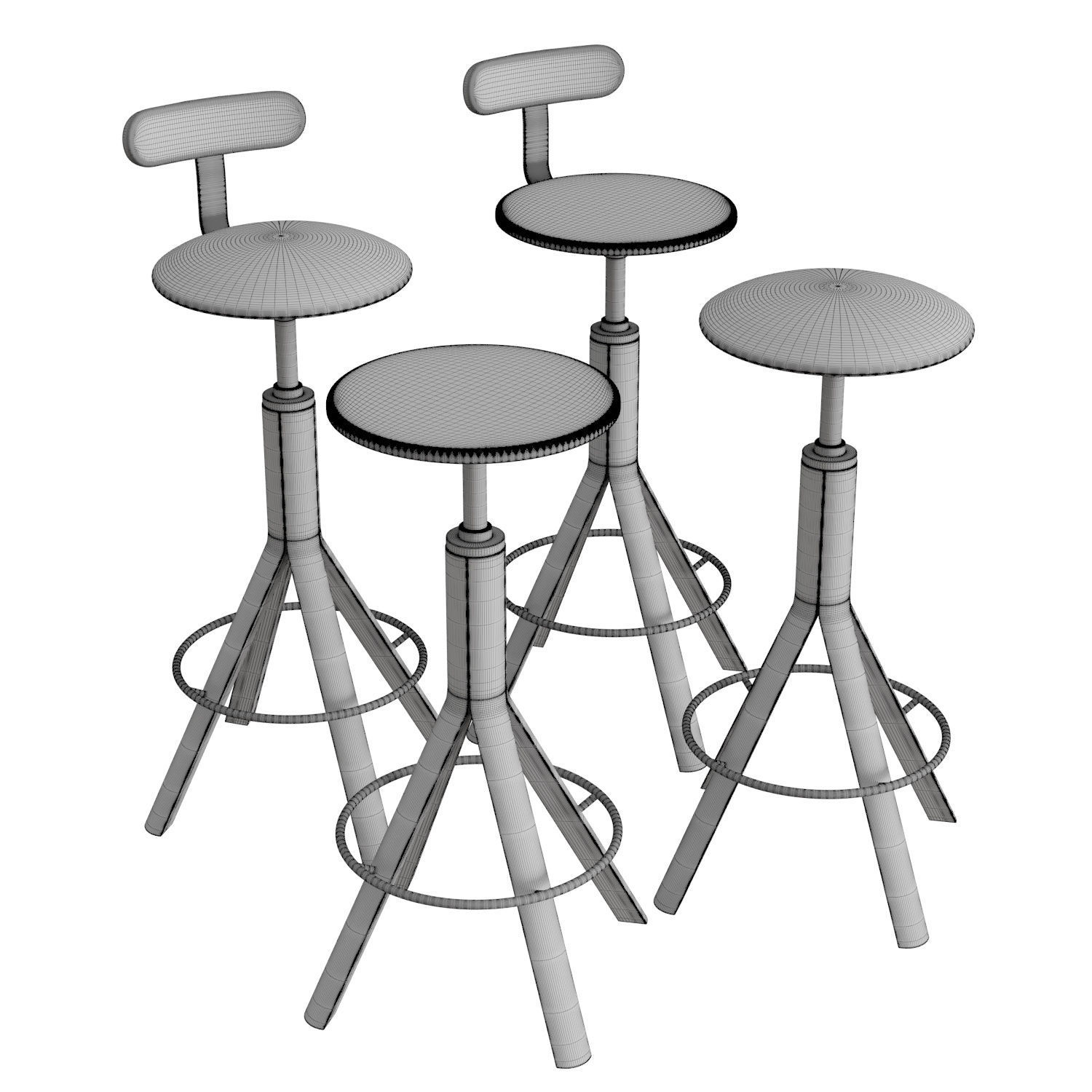 Pop Stool 3D model_4