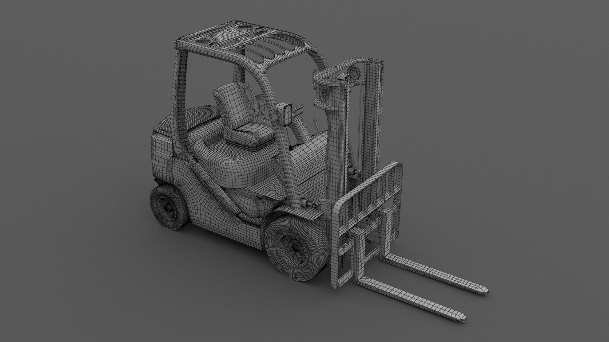 Forklift Generic 3D model_8