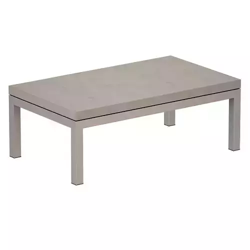Parsons Concrete Stainless Steel Coffee Table
