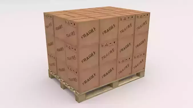 Pallet with Boxes