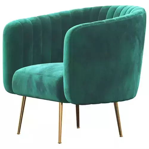 Green Velvet Armchair