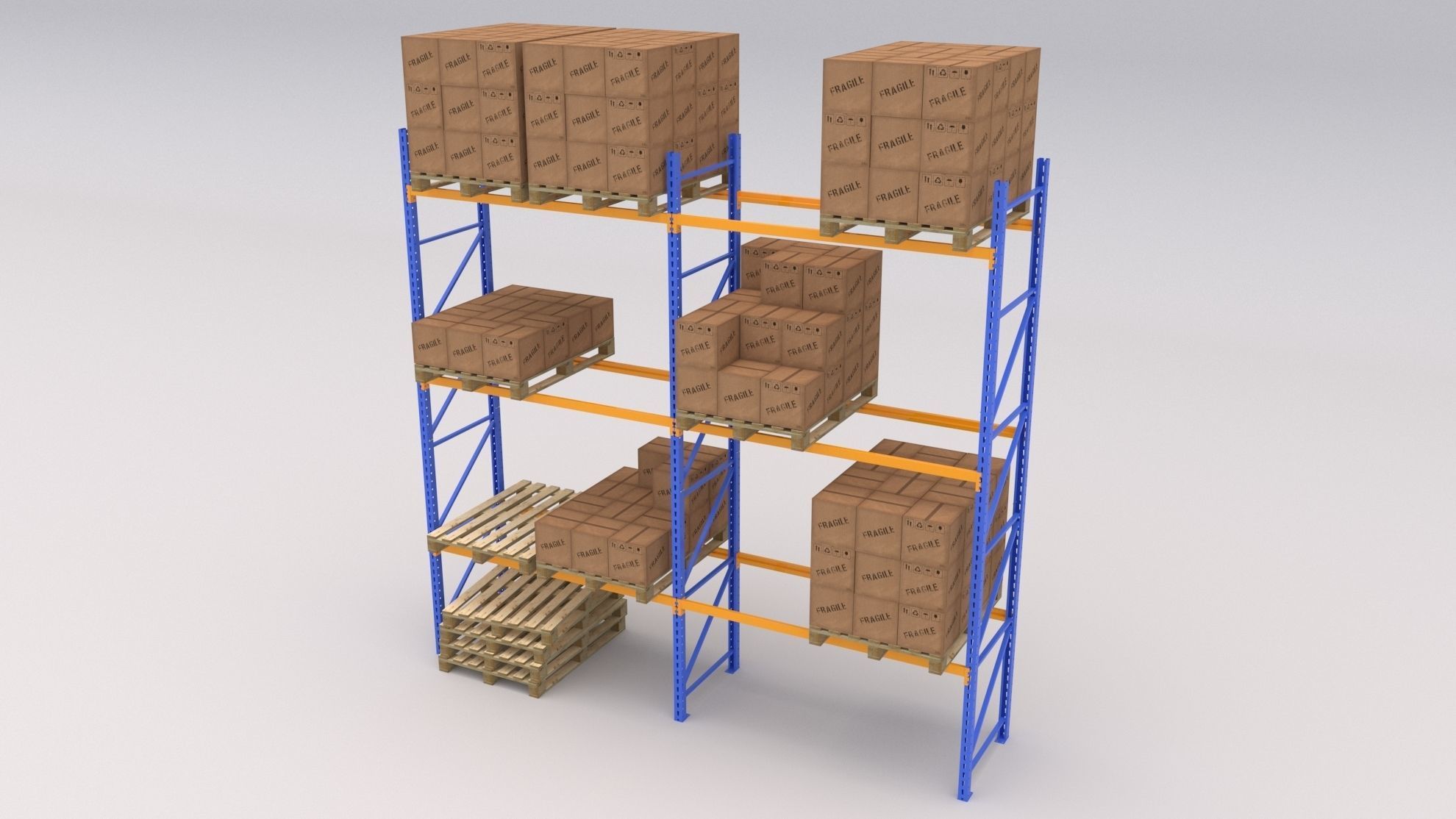 Pallet Rack 3D model_1