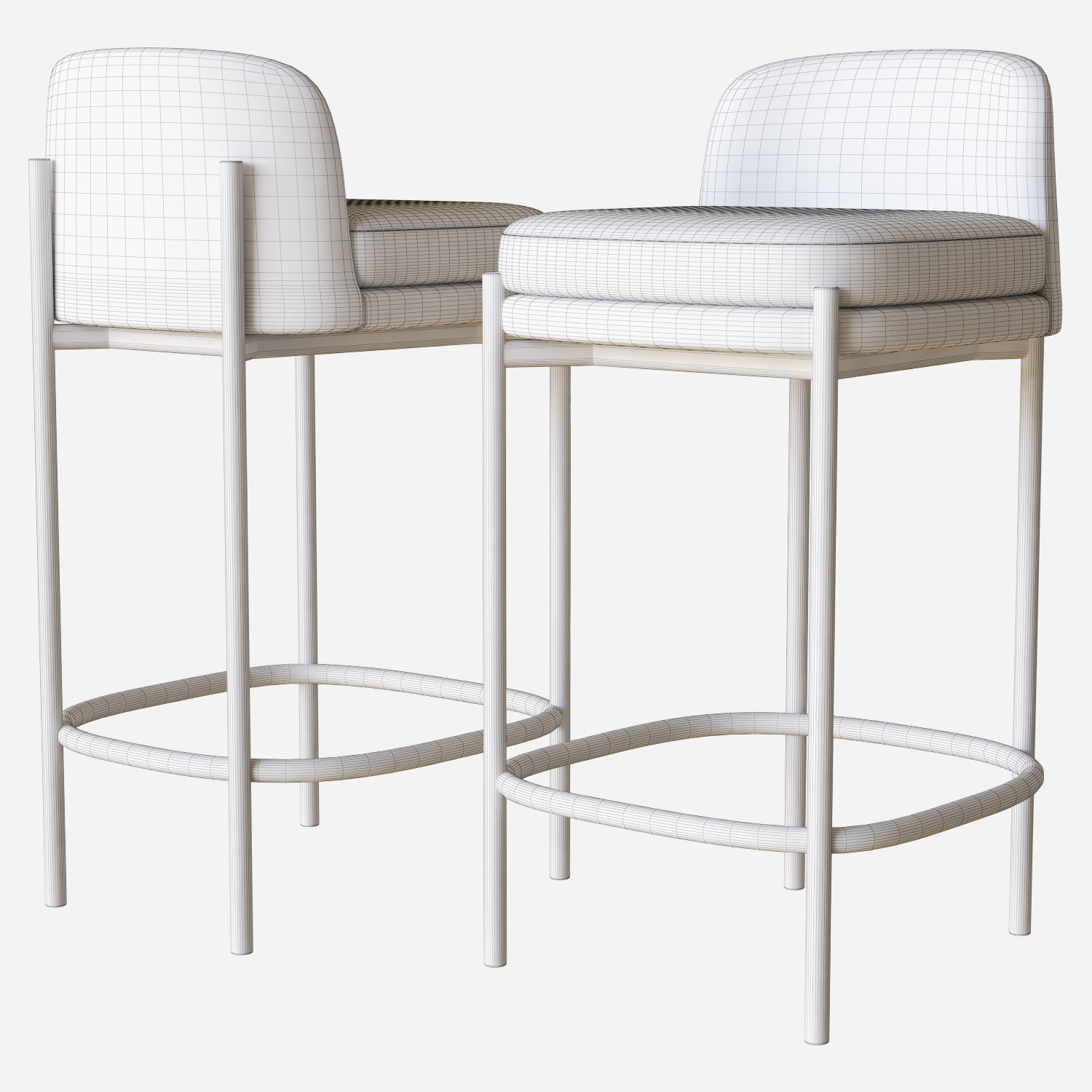 Abdulrhaman bar stool allmodern 3D model_2