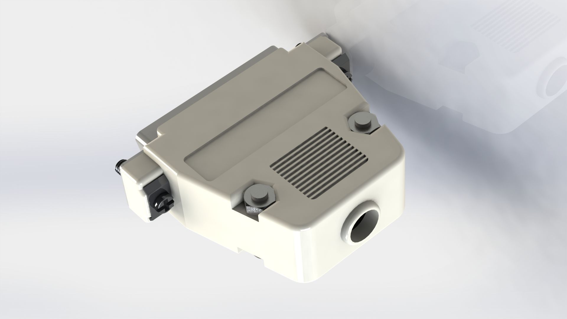 Amiga DB-23 Video Socket connector Free 3D print model_9