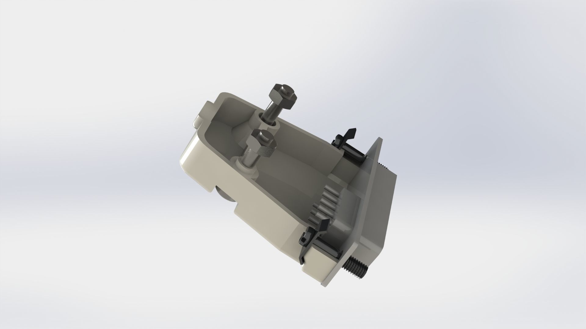 Amiga DB-23 Video Socket connector Free 3D print model_8