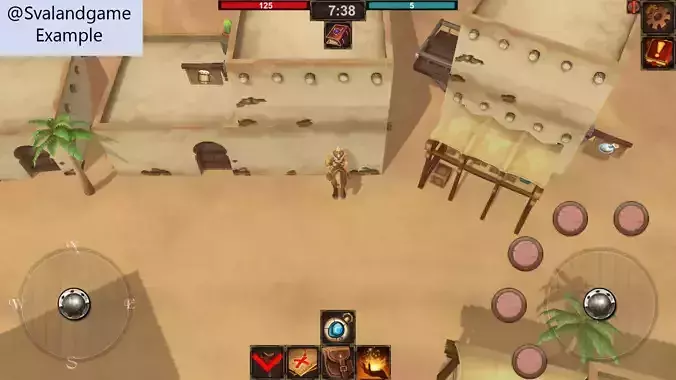 Lowpoly desert house pack