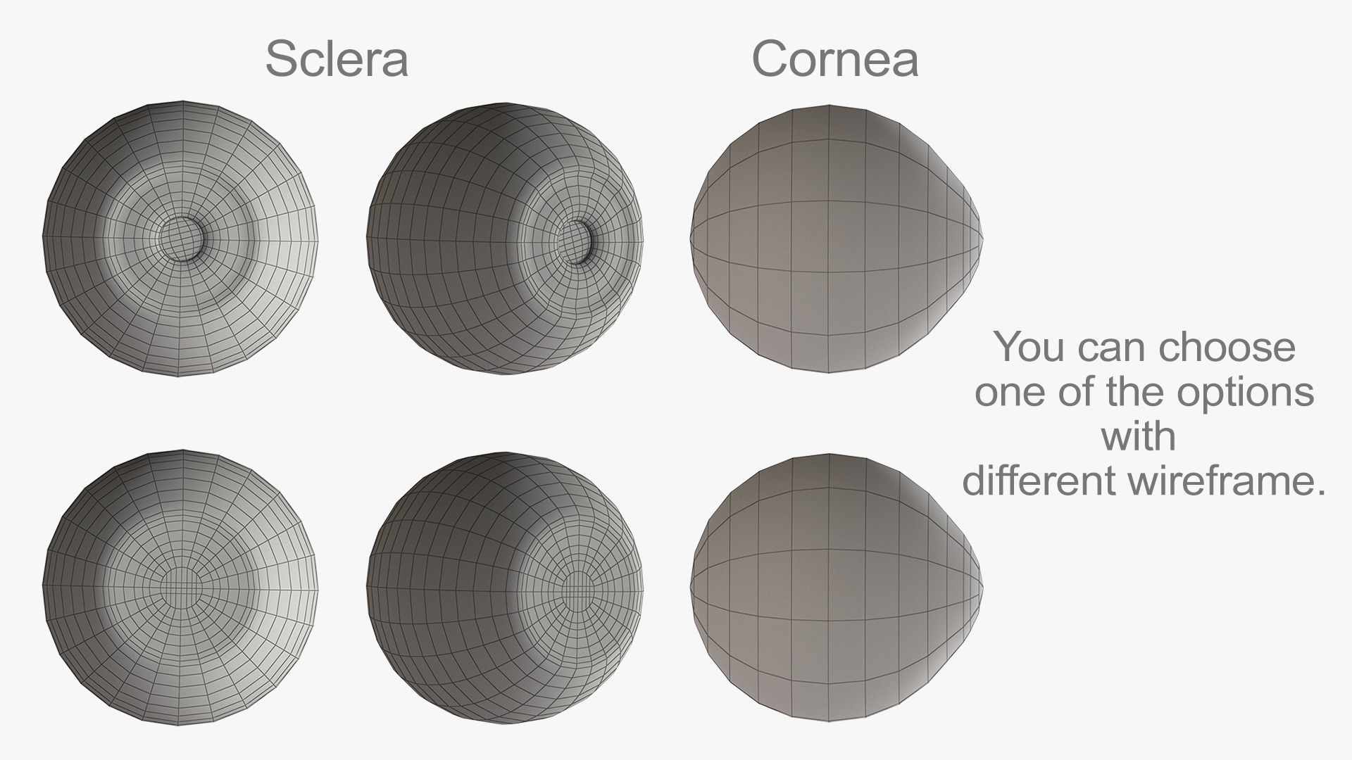 Realistic Eyeball Generator Low-poly 3D model_9