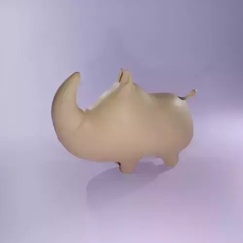 Free Cartoon Baby Rhino