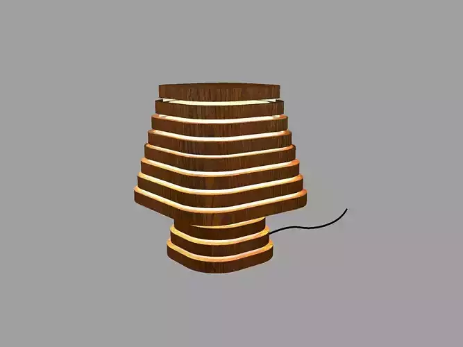 Wooden Lamp 