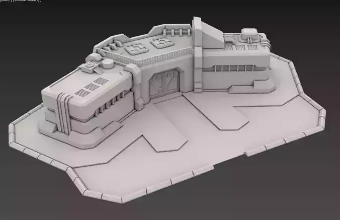 Barrack building 3D model