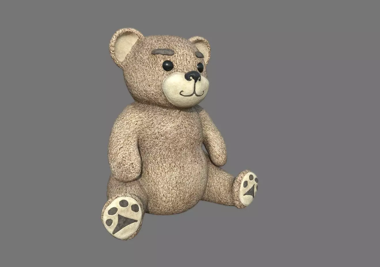 BEAR TEDDY Low-poly 3D model