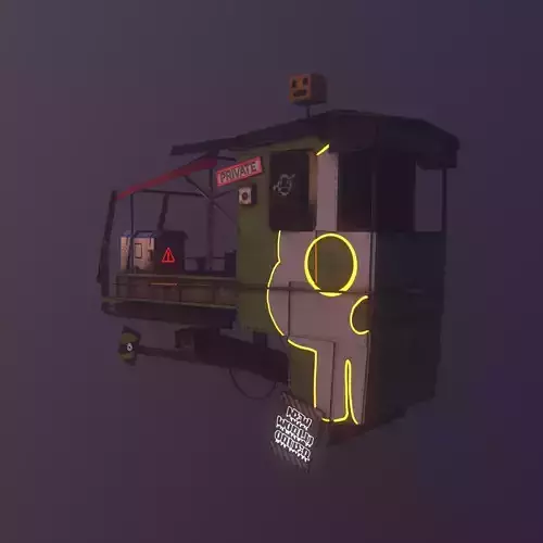 Stylize Fly  Ship  Low-poly 3D model