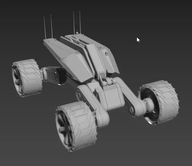 RTS Constraction Dozer 3D model_0