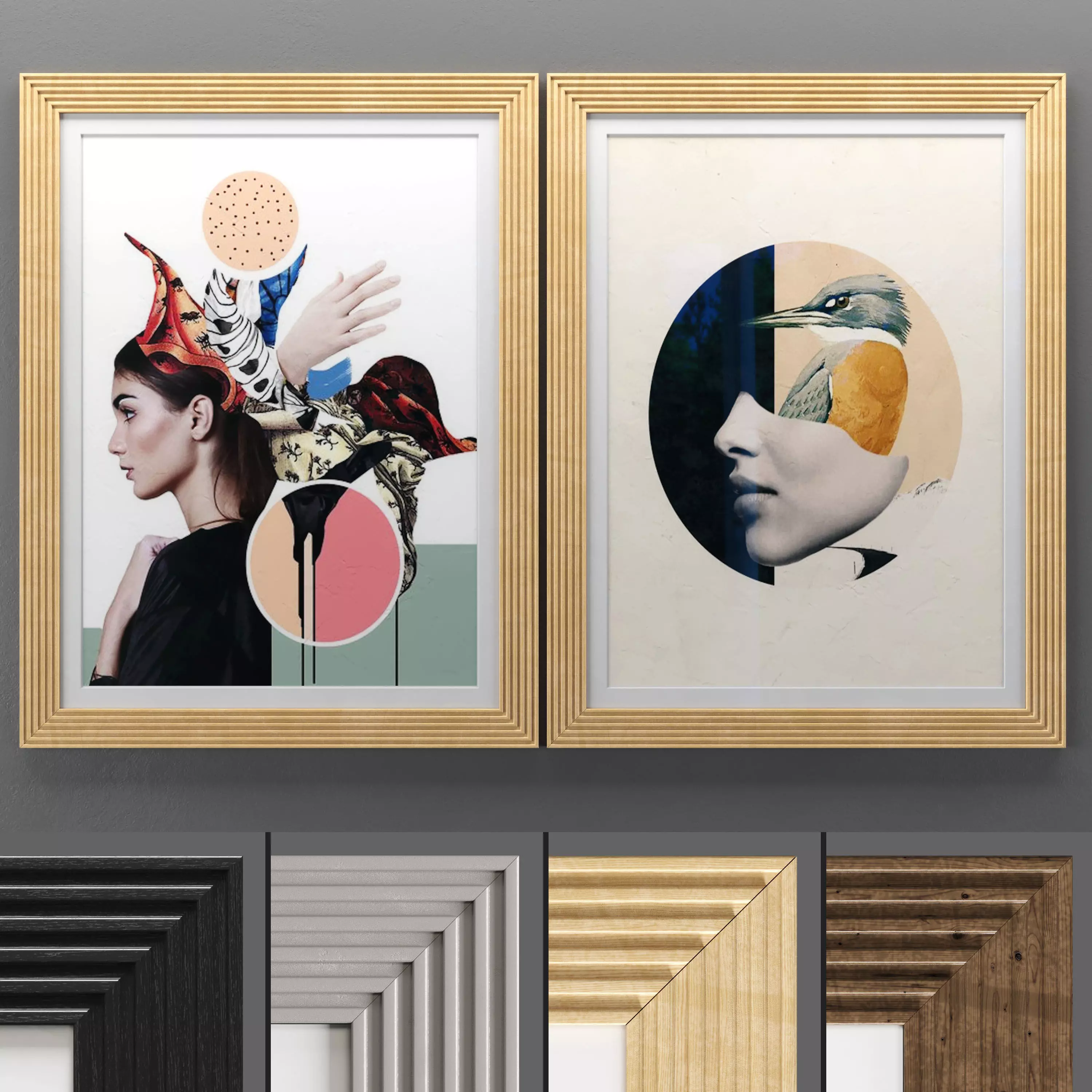 Art Frame 503 Low-poly 3D model_0