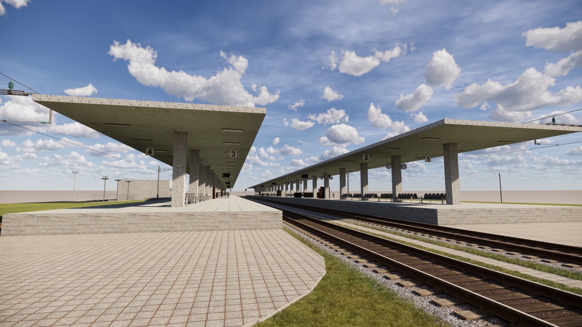 Train Station 3D model_5