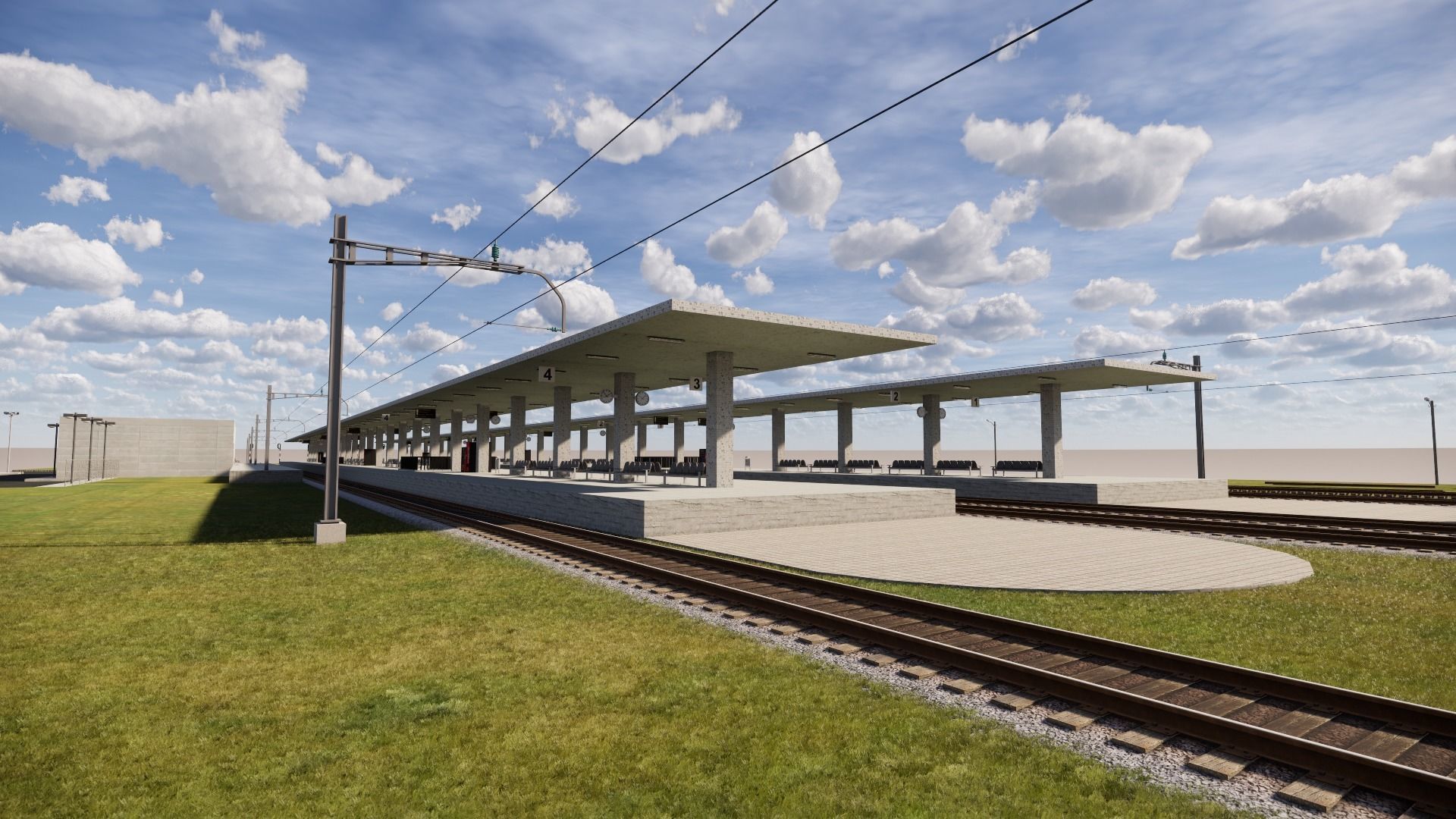 Train Station 3D model_6