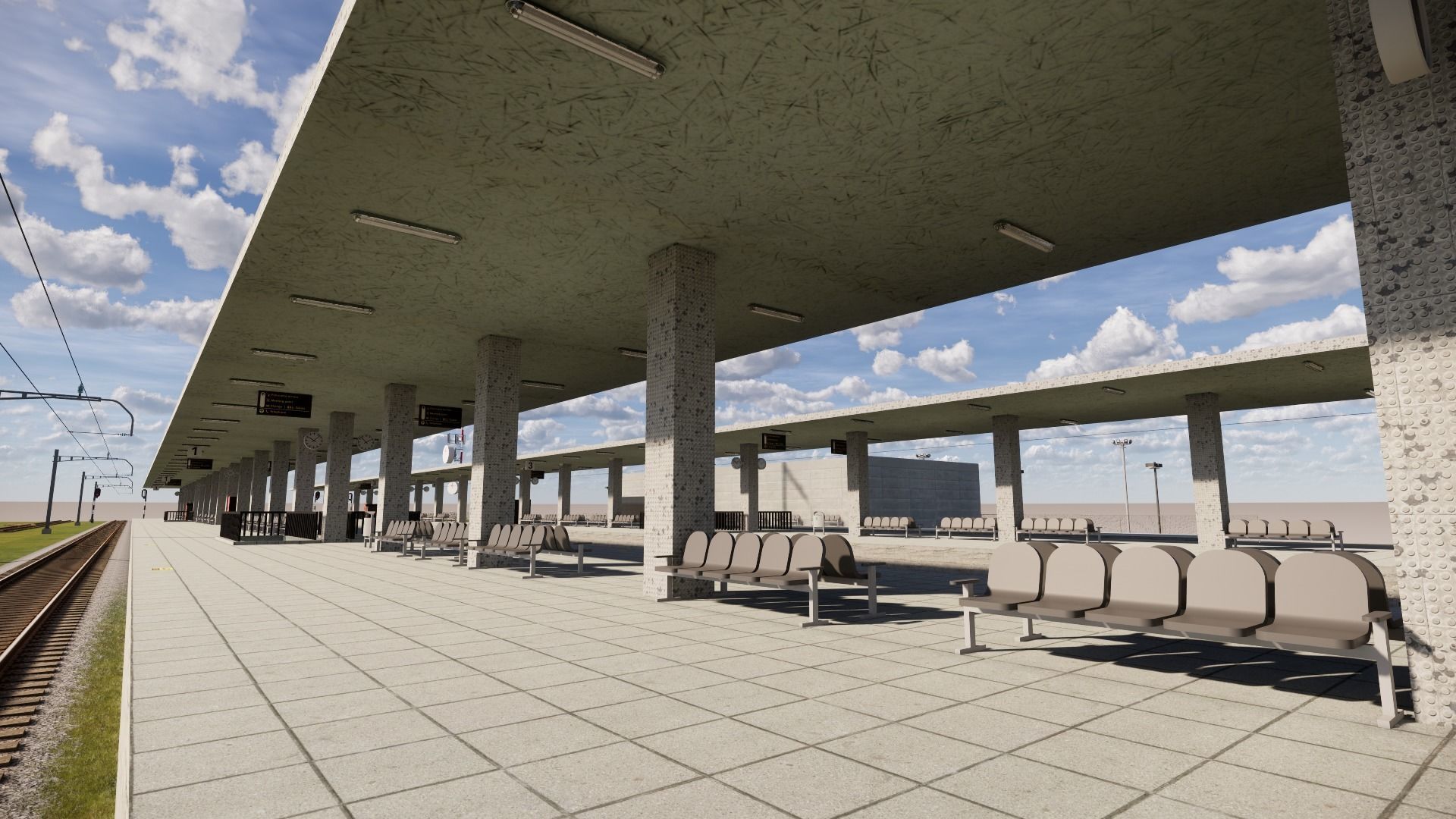 Train Station 3D model_2