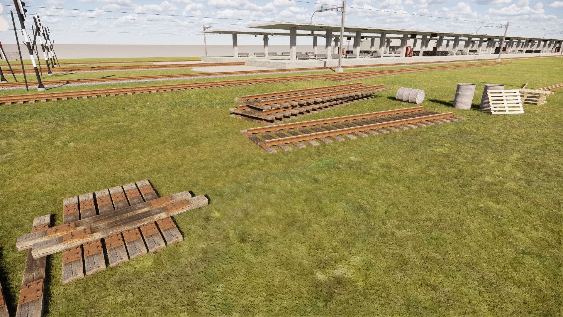 Train Station 3D model_1