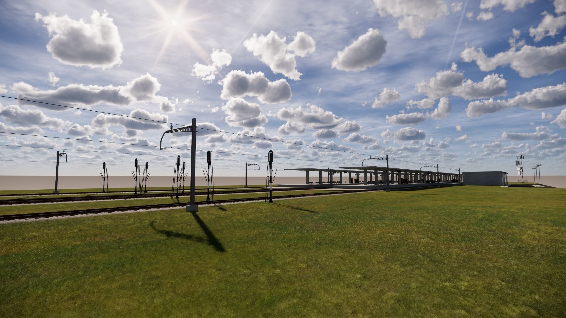 Train Station 3D model_8