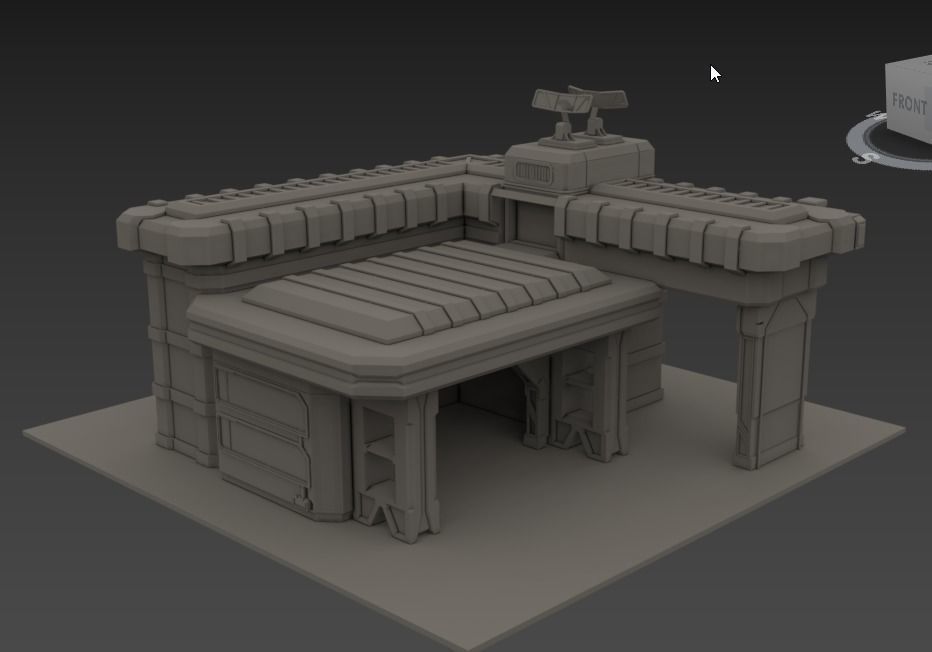 RTS War Factory 3D model_1