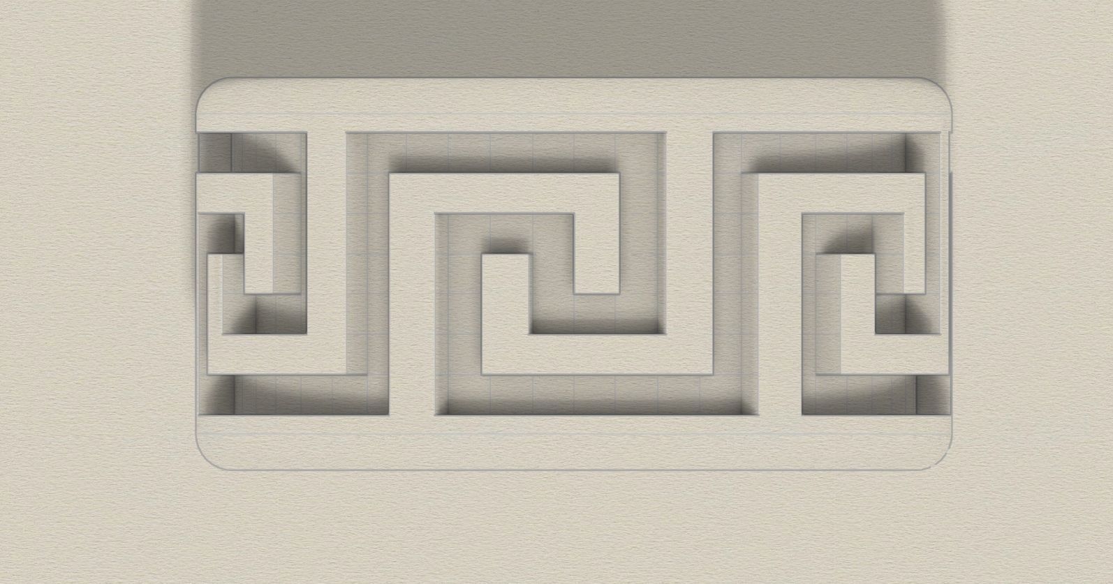 Greek Keys Ring 3D print model_6