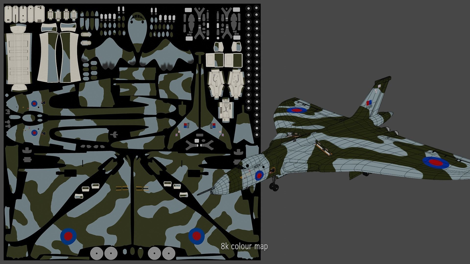 Avro Vulcan B2 bomber 3D model_14