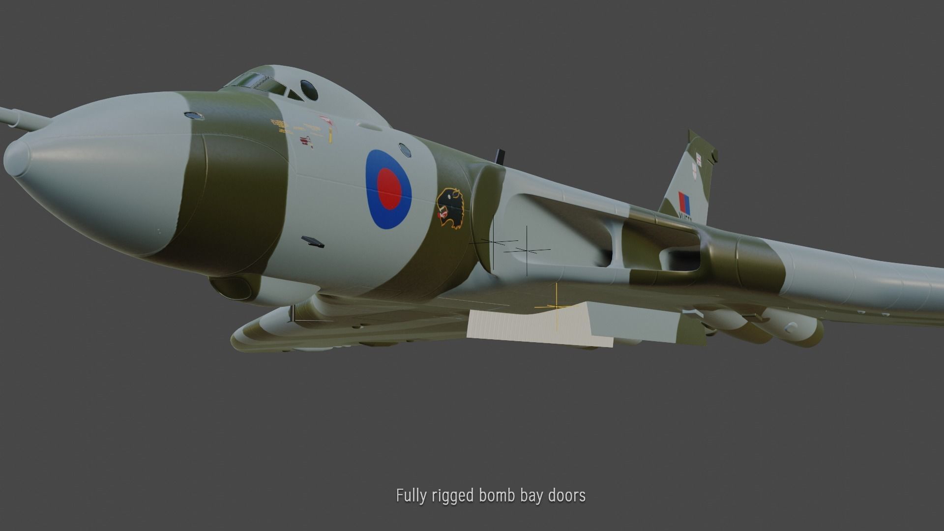 Avro Vulcan B2 bomber 3D model_5