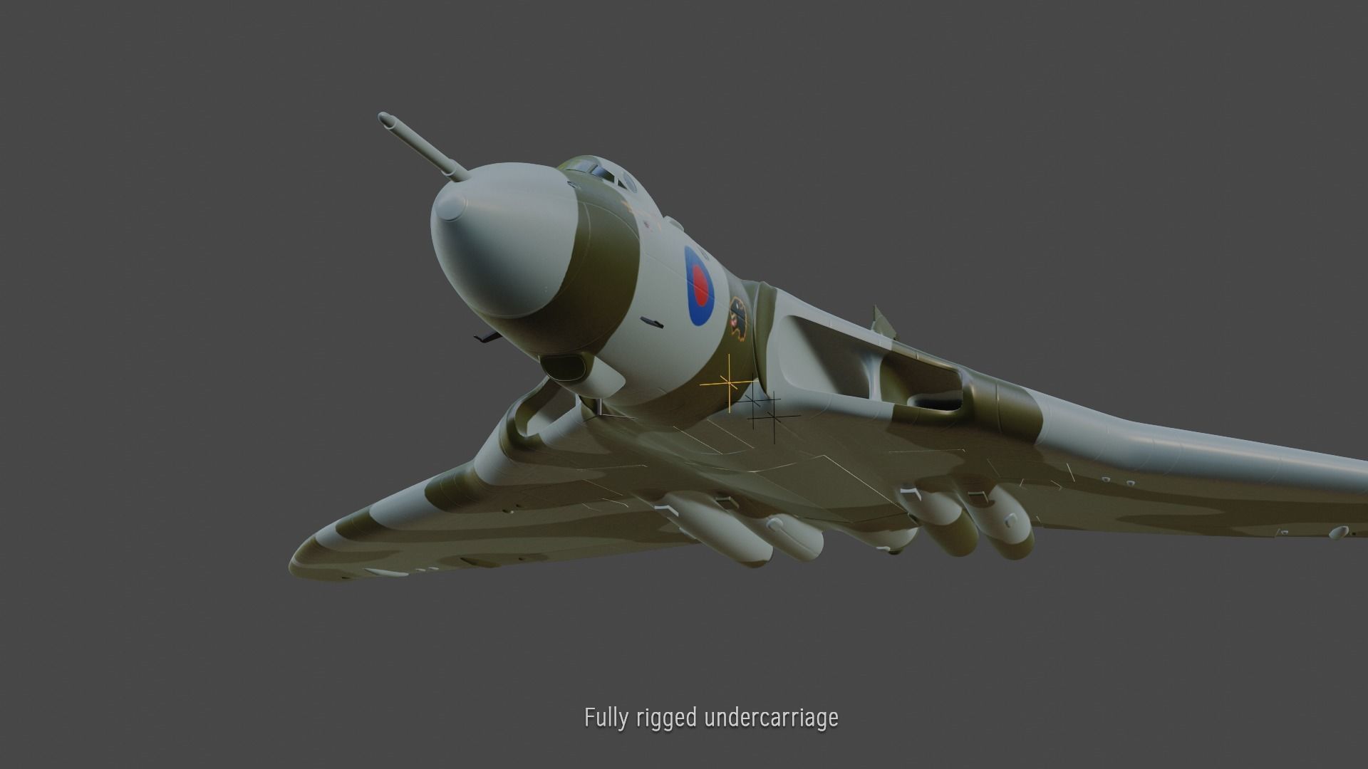 Avro Vulcan B2 bomber 3D model_2
