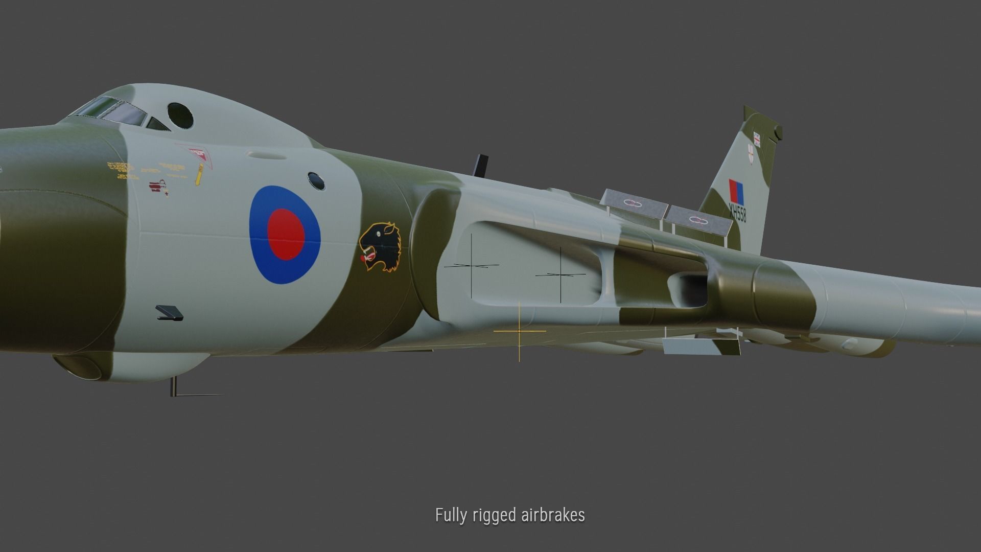 Avro Vulcan B2 bomber 3D model_7