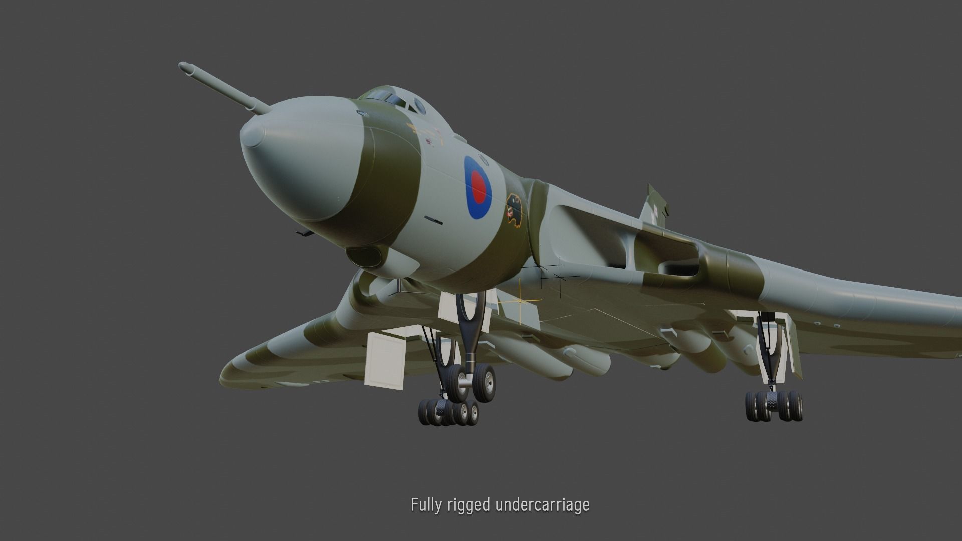 Avro Vulcan B2 bomber 3D model_3