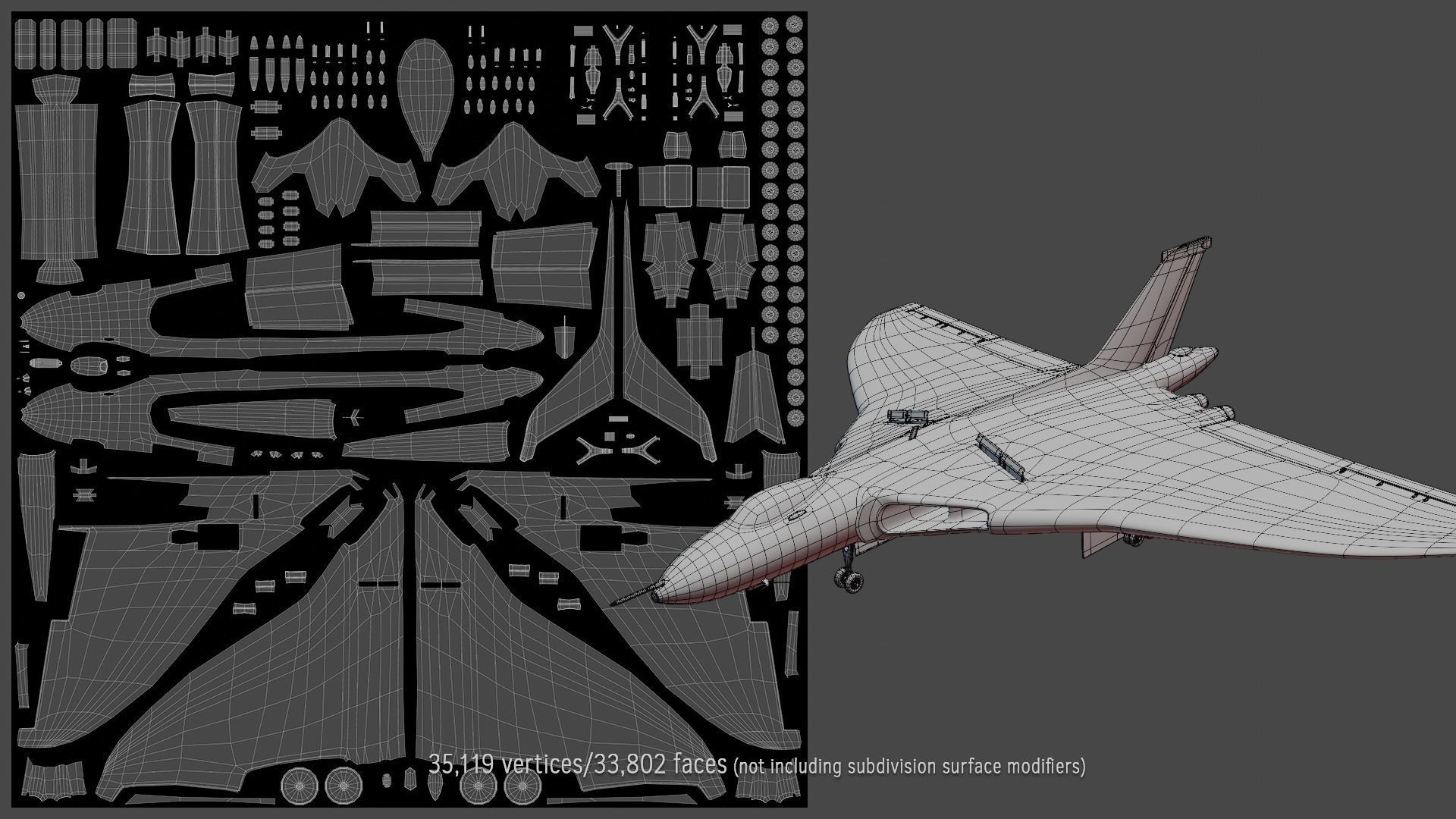 Avro Vulcan B2 bomber 3D model_13