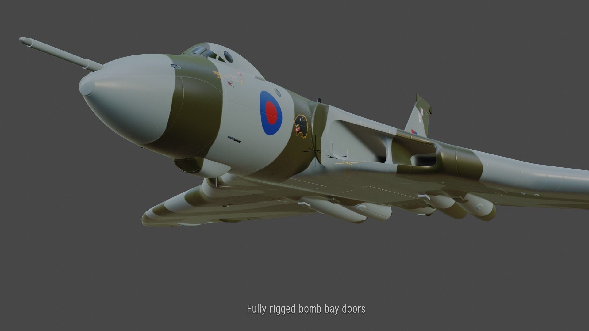 Avro Vulcan B2 bomber 3D model_4