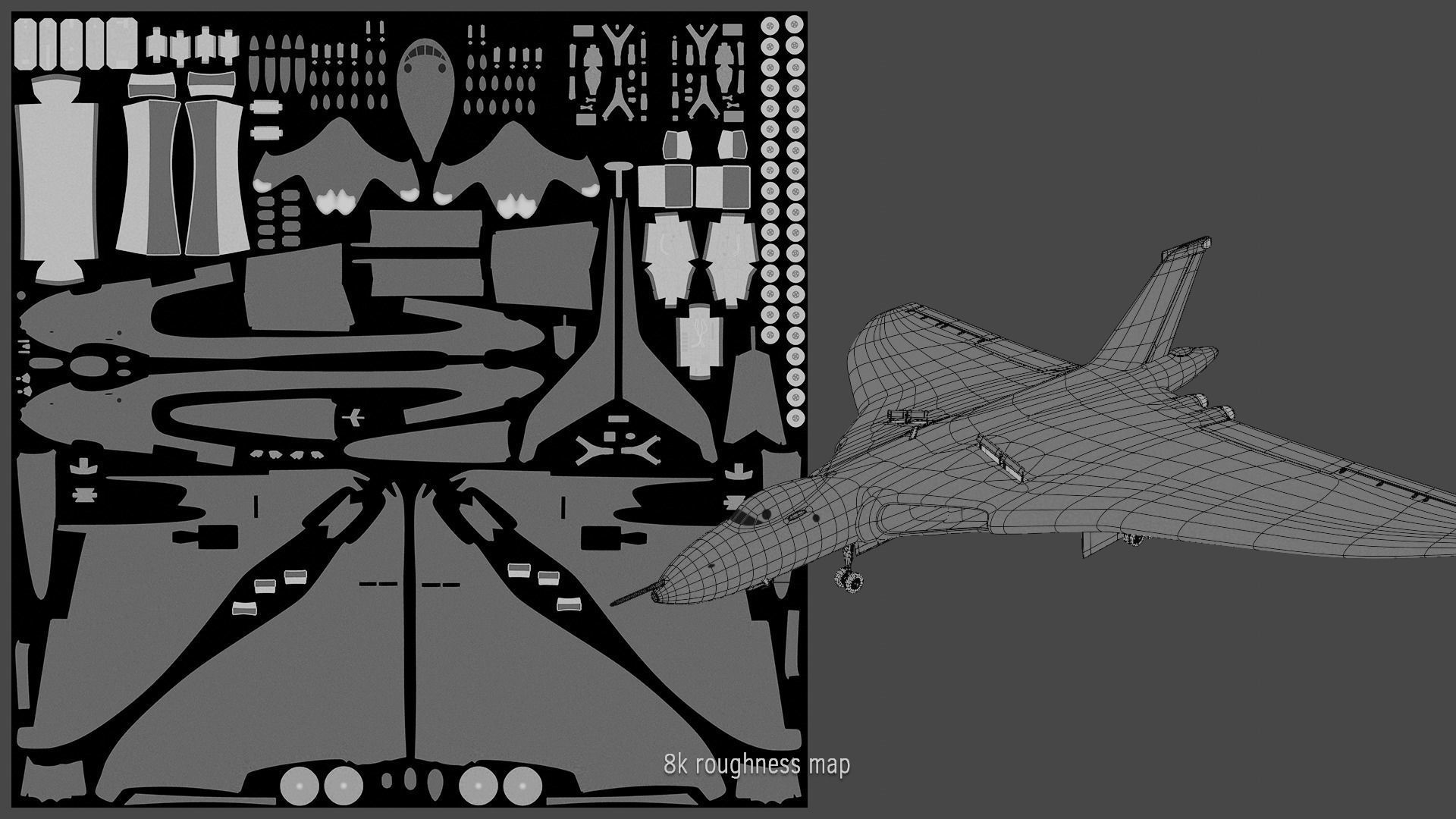 Avro Vulcan B2 bomber 3D model_17