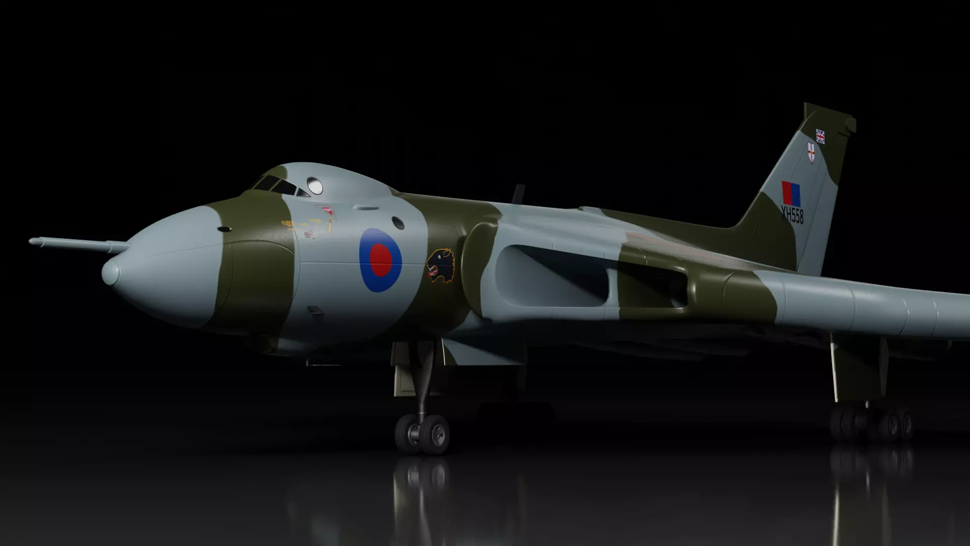 Avro Vulcan B2 bomber 3D model_0