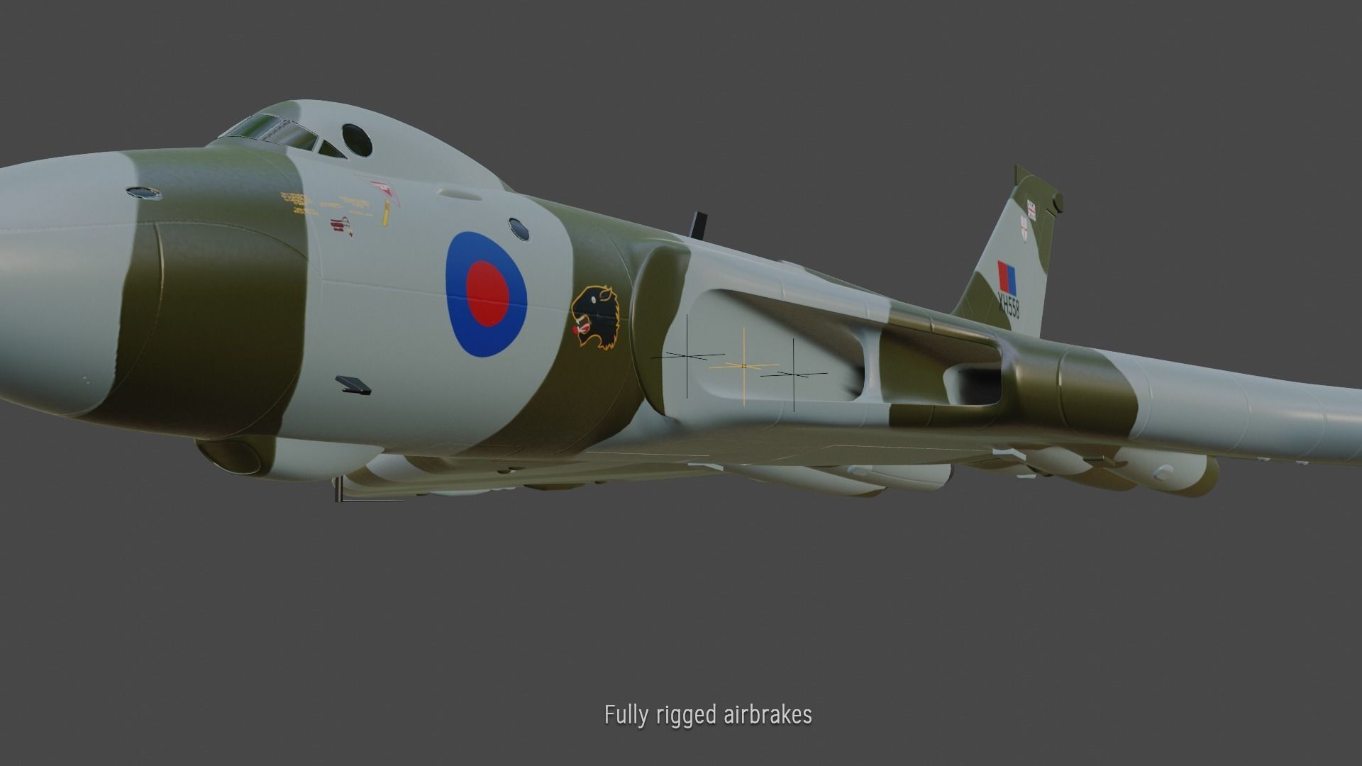 Avro Vulcan B2 bomber 3D model_6